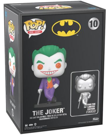 Figurine Funko Pop Batman [DC] #10 Le Joker - Die-Cast [Chase]