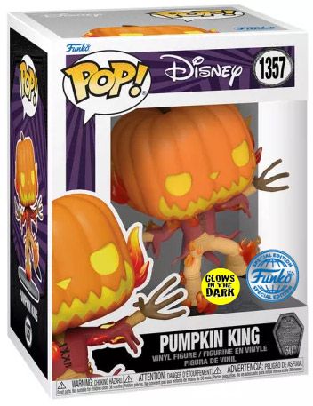 Figurine Funko Pop L'étrange Noël de M. Jack [Disney] #1357 Le Roi des Citrouilles - Glow in the Dark