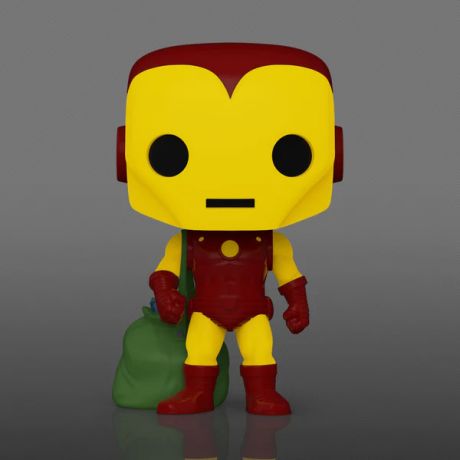 Figurine Funko Pop Marvel Comics #1282 Iron Man (Noël) - T-Shirt