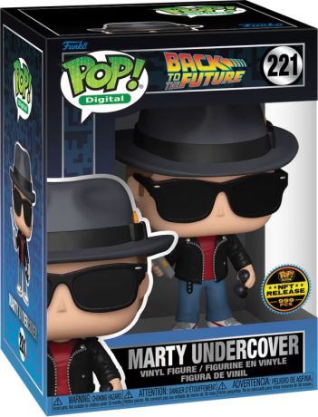 Figurine Funko Pop Retour vers le Futur #221 Marty sous couverture - Digital Pop