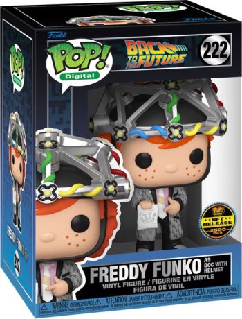 Figurine Funko Pop Retour vers le Futur #222 Freddy Funko en Doc avec Casque - Digital Pop