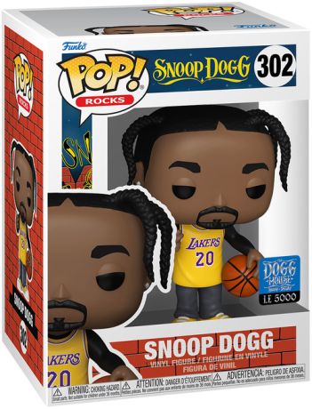 Figurine Funko Pop Snoop Dogg #302 Snoop Dogg avec maillot des Lakers Jaune