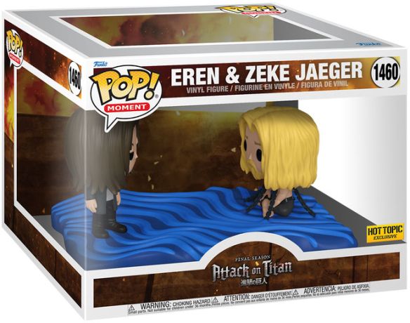 Figurine Funko Pop L'Attaque des Titans (SNK) #1460 Eren et Zeke Jaeger - Moment