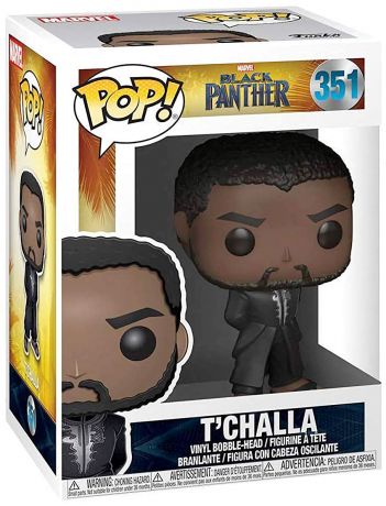 Figurine Funko Pop Black Panther [Marvel] #351 T'Challa - Tenue noire