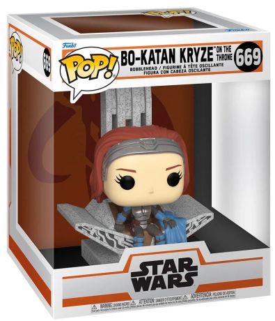 Figurine Funko Pop Star Wars : Le Mandalorien #669 Bo-Katan Kryze sur le Trône 