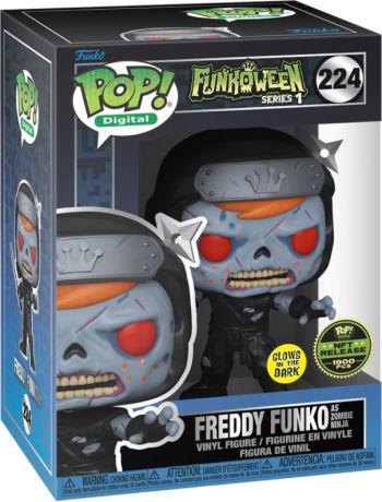 Figurine Funko Pop Freddy Funko #224 Freddy Funko en Ninja Zombie - Digital Pop