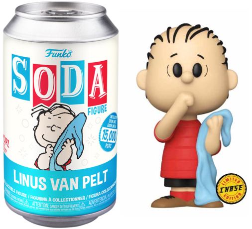 Figurine Funko Soda Snoopy Linus Van Pelt (Canette Bleue) [Chase]