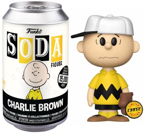 Figurine Funko Soda Snoopy Charlie Brown (Canette Noire) [Chase]