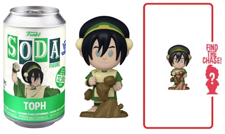 Figurine Funko Soda Avatar: le dernier maître de l'air Toph (Canette Verte)