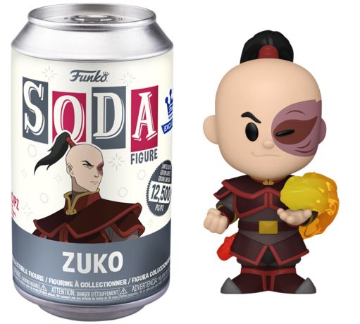 Figurine Funko Soda Avatar: le dernier maître de l'air Zuko (Canette Grise)