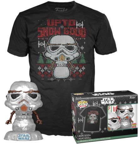 Figurine Funko Pop Star Wars : Noël #557 Stormtrooper bonhomme de neige - T-Shirt