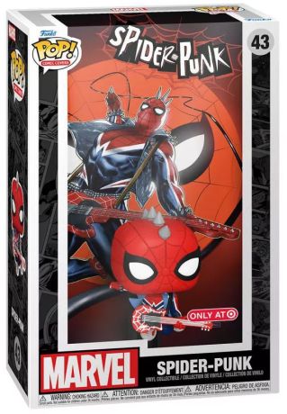 Figurine Funko Pop Marvel Comics #43 Spider-Punk - Comic Cover