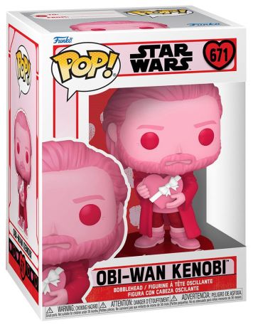 Figurine Funko Pop Star Wars : Saint-Valentin #671 Obi-Wan Kenobi 