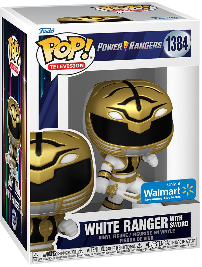 Figurine Pop Power Rangers 1384 pas cher Rangers Blanc avec p e
