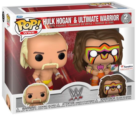 Figurine Funko Pop WWE Hulk Hogan & Ultimate Warrior - Pack