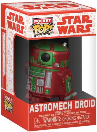 Figurine Funko Pop Star Wars : Noël Droïde Astromech - Pocket