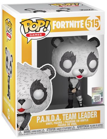 Figurine Funko Pop Fortnite #515 Panda Team Leader - Métallique