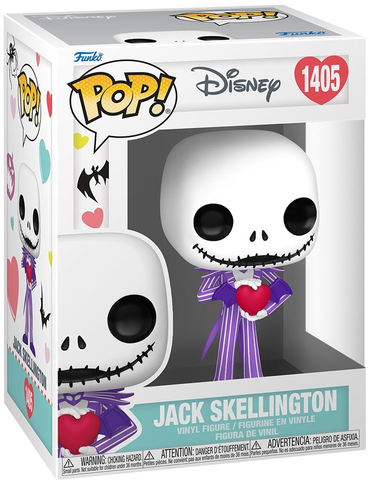 Figurine Pop L'étrange Noël de M. Jack [Disney] #809 pas cher : Jack  Skellington avec Zéro - Glow in the Dark