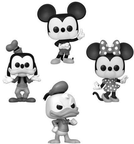 Figurine Funko Pop Mickey Mouse [Disney] Mickey / Minnie Mouse / Donald Duck / Dingo - Pack