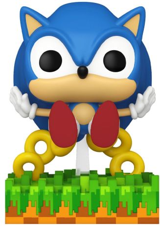 Figurine Funko Pop Sonic le Hérisson #918 Sonic Anneaux Dispersés