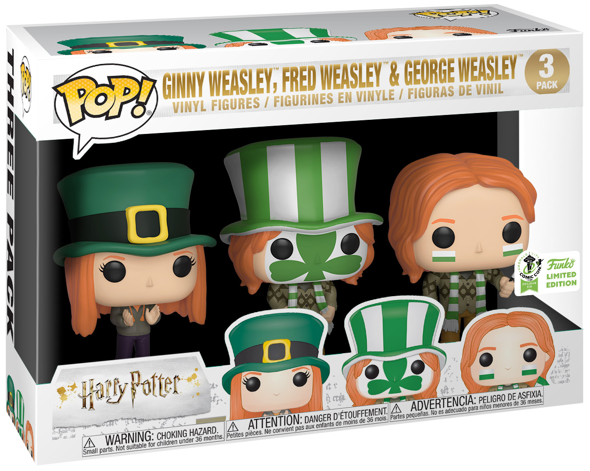 Figurine Pop Harry Potter pas cher : Ginny, Fred & George Weasley