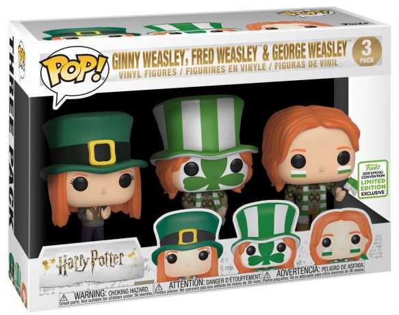 Figurine Funko Pop Harry Potter Ginny, Fred & George Weasley - 3 Pack