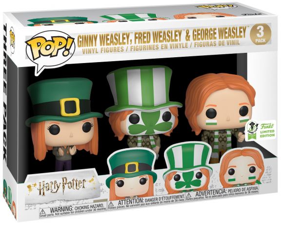 Figurine Funko Pop Harry Potter Ginny, Fred & George Weasley - 3 Pack