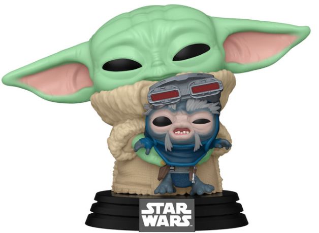 Figurine Funko Pop Star Wars : Le Mandalorien #691 Grogu avec Anzellan Droidsmith