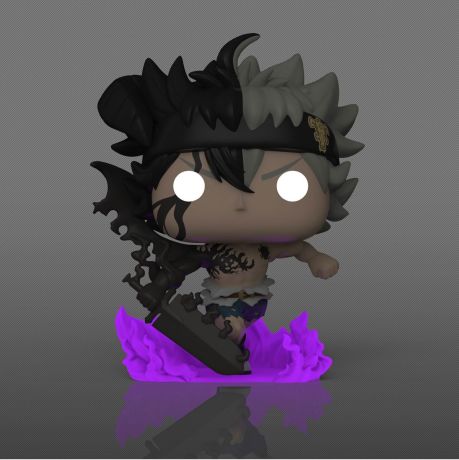 Figurine Funko Pop Black Clover #1556 Black Asta - Glow in the Dark