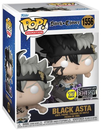 Figurine Funko Pop Black Clover #1556 Black Asta - Glow in the Dark