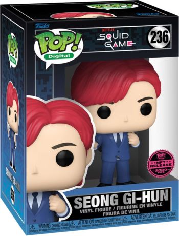Figurine Funko Pop Squid Game #236 Seong Gi-Hun (Cheveux Rouge) - Digital Pop