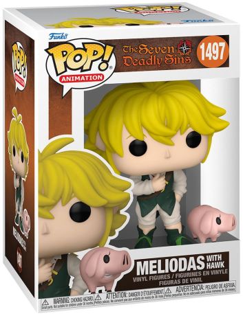 Figurine Funko Pop The Seven Deadly Sins #1497 Meliodas avec Hawk