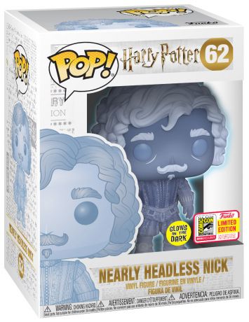 Figurine Funko Pop Harry Potter #62 Nick Quasi-Sans-Tête - Brille dans le noir