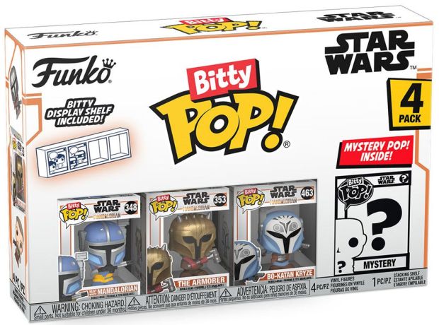 Figurine Funko Pop Star Wars : Le Mandalorien Bitty Pop (série 1)