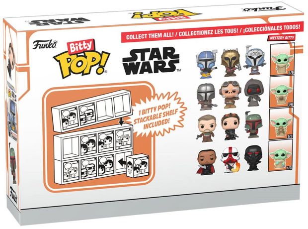 Figurine Funko Pop Star Wars : Le Mandalorien Bitty Pop (série 1)