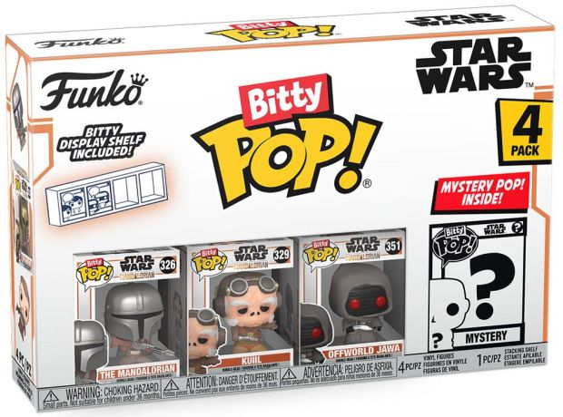Figurine Funko Pop Star Wars : Le Mandalorien Bitty Pop (série 2)
