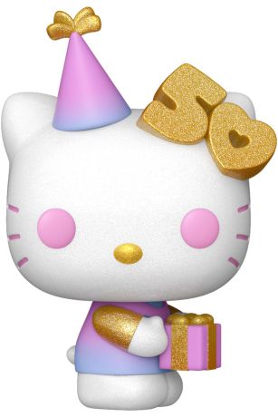 Figurine Funko Pop Sanrio #77 Hello Kitty (50ème Anniversaire) - Glitter