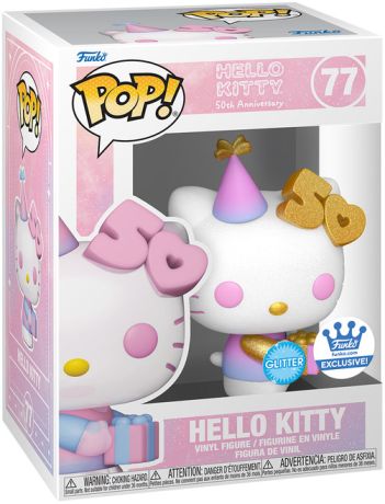 Figurine Funko Pop Sanrio #77 Hello Kitty (50ème Anniversaire) - Glitter