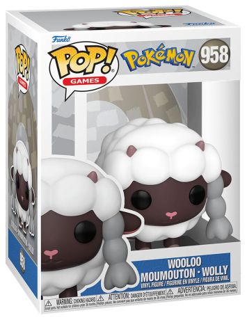 Figurine Funko Pop Pokémon #958 Wooloo - Moumouton - Wolly (EMEA)