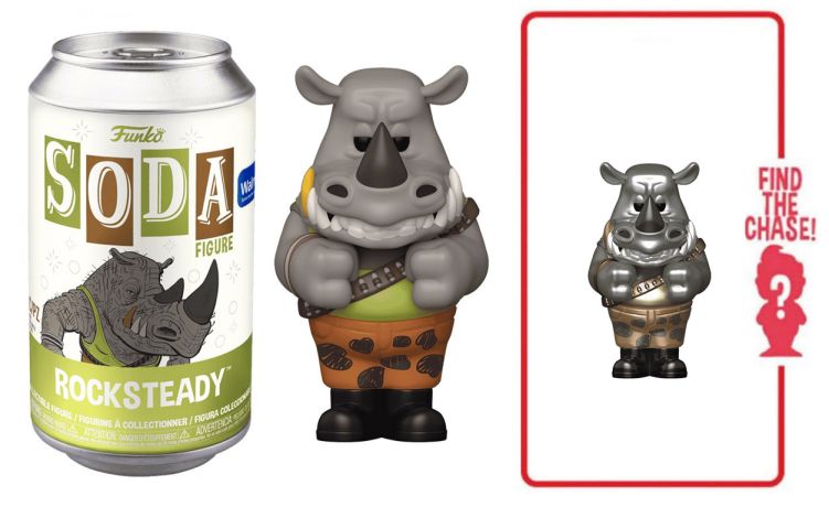 Figurine Funko Soda Tortues Ninja Rocksteady (Canette Verte)