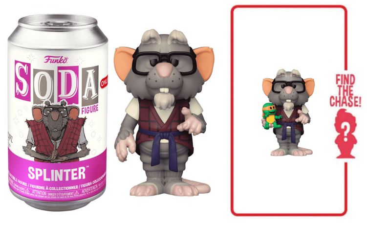 Figurine Funko Soda Tortues Ninja Splinter (Canette Rose)