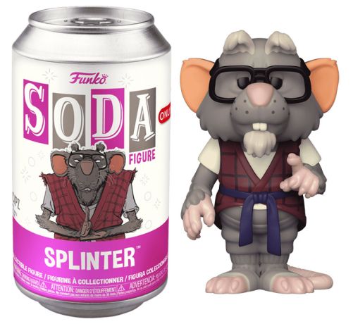 Figurine Funko Soda Tortues Ninja Splinter (Canette Rose)