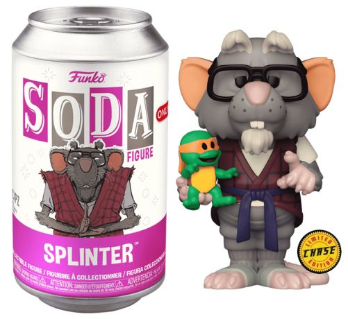 Figurine Funko Soda Tortues Ninja Splinter (Canette Rose) [Chase]