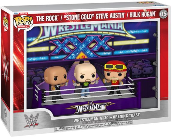 Figurine Funko Pop WWE #05 Wrestlemania 30 - Opening Toast - Deluxe Moment