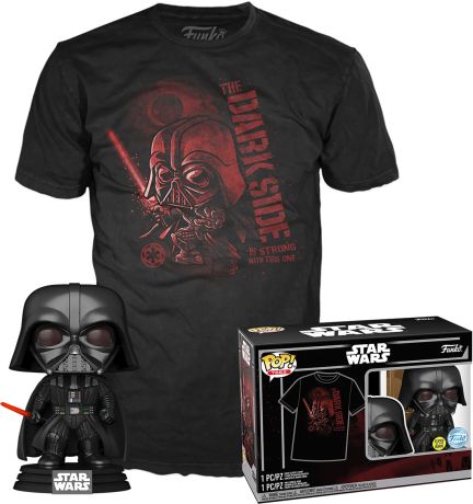 Figurine Funko Pop Star Wars : Obi-Wan Kenobi Dark Vador (Glow in the Dark) - Tee