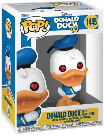 Figurine Funko Pop Donald Duck #1445 Donald Duck avec yeux en cœur 