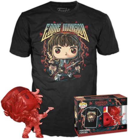 Figurine Funko Pop Stranger Things #1462 Eddie (Rouge) - T-Shirt