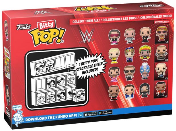 Figurine Funko Pop WWE Bitty Pop (série 2)