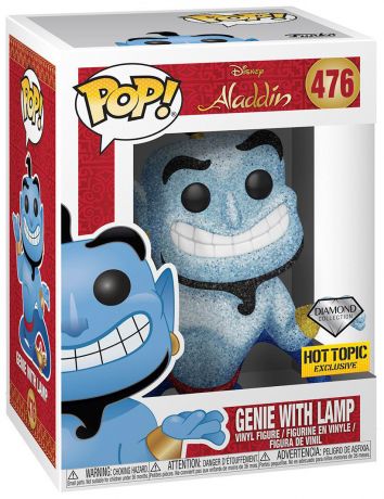 Figurine Funko Pop Aladdin [Disney] #476 Génie avec lampe - Diamond Collection