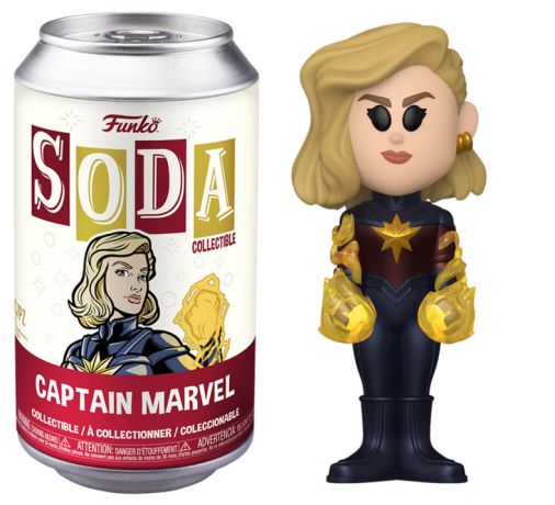 Figurine Funko Soda The Marvels Captain Marvel (Canette Rouge)